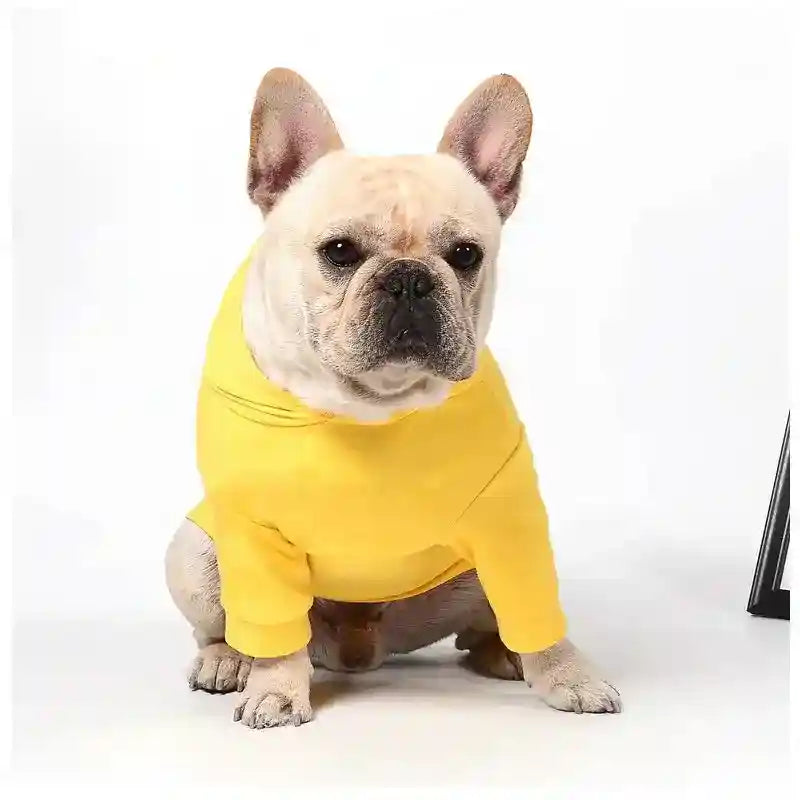 Felpa per cani con cappuccio "Duck" anche per Bulldog by Dog Moda