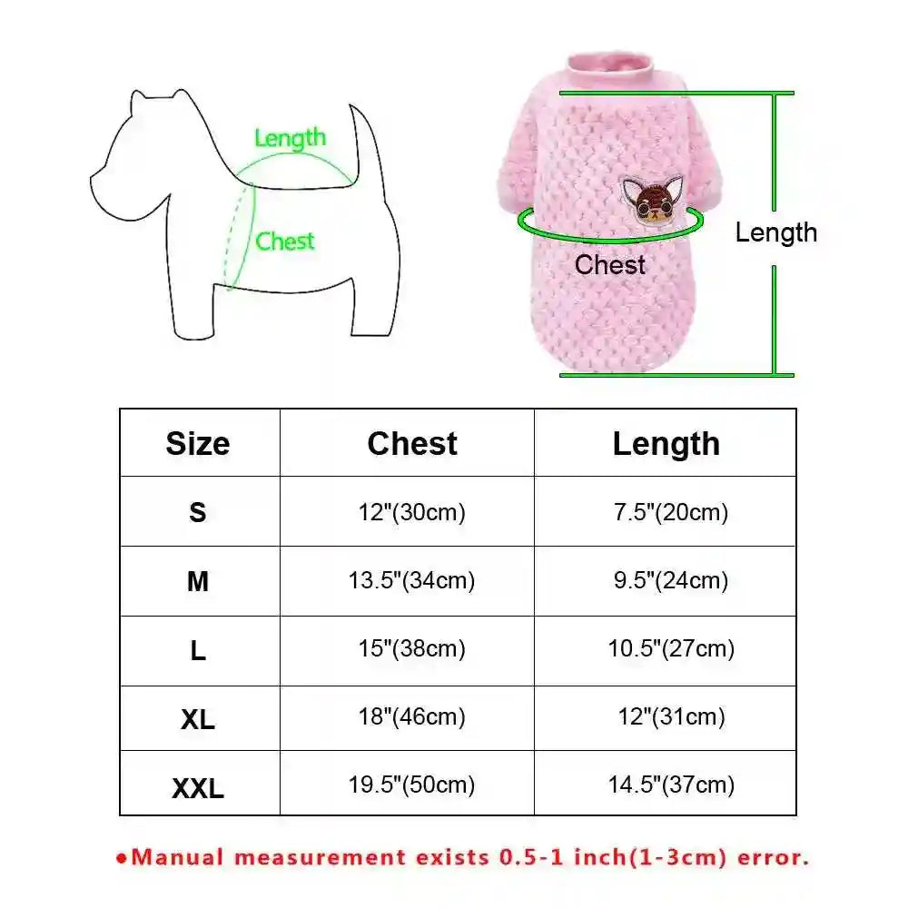 Felpina in pile "Pie de Poule" per cani – Eleganza e calore per i tuoi piccoli amici by Dog Moda