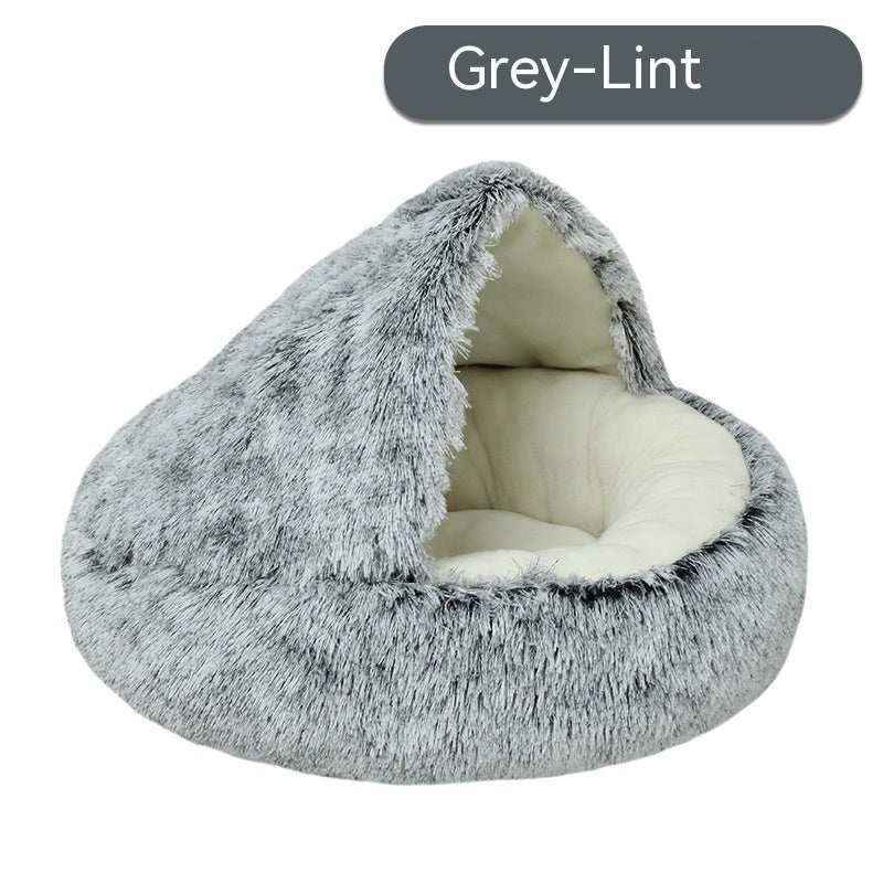 Cuccia per cani in pile con copertina - foto 9