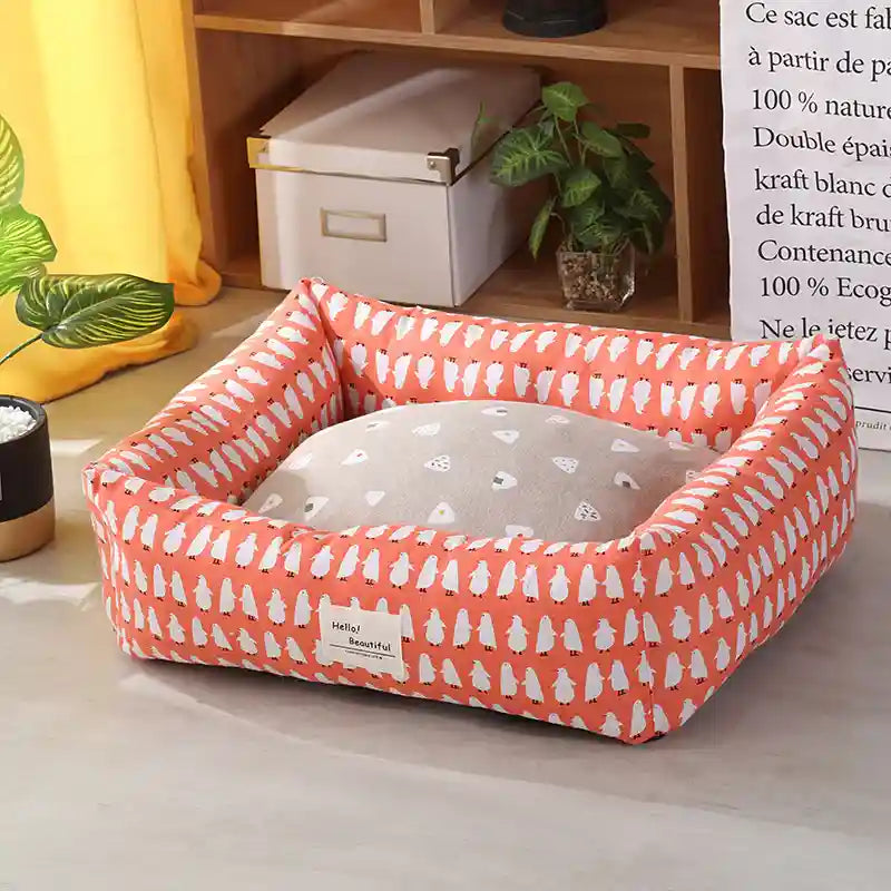 Cuccia Rettangolare per Cani - Lino Naturale Premium by Dog Moda