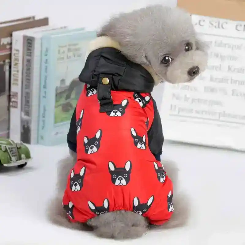 Cappotto Tutina per Cani "Bulldog Francese" con Imbottitura in Pile by Dog Moda