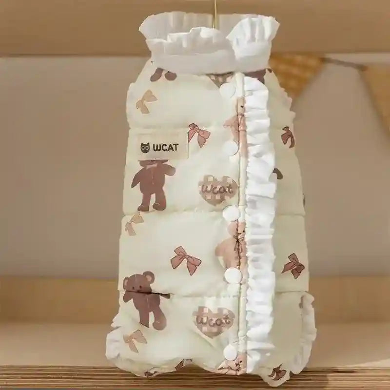 Cappottino WCAT per Cani con Orsetti - Caldo e Morbido by Dog Moda
