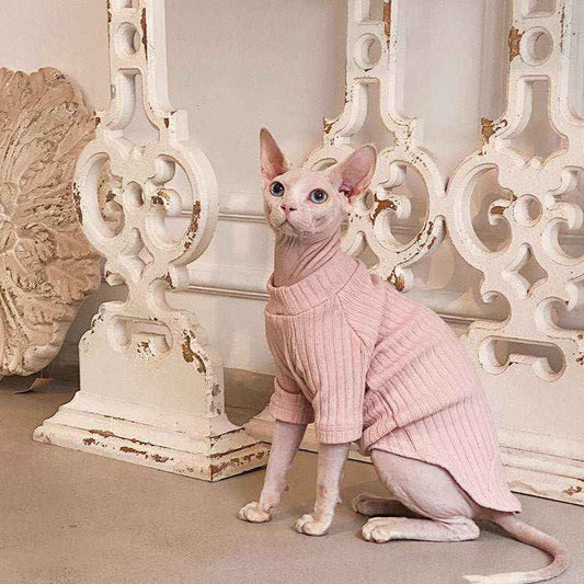 Maglione per Gatti Sphynx Rosa - Tinta Unita Modello Lotus by Dog Moda