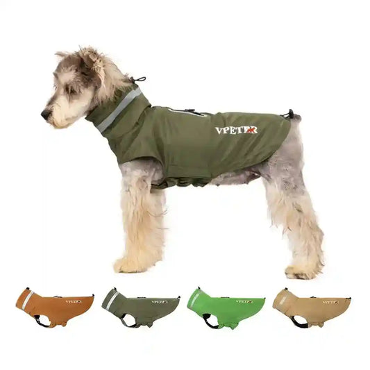 Vpeter Reflective Vest Dog Raincoat – S to 3XL