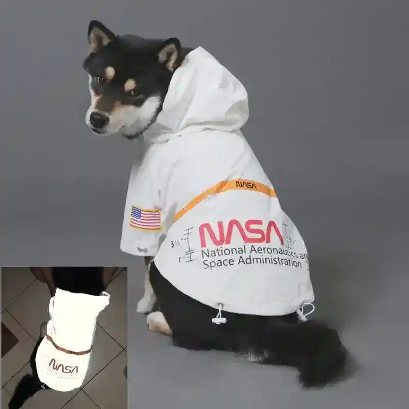 Impermeabile per cani riflettente "NASA" by Dog Moda