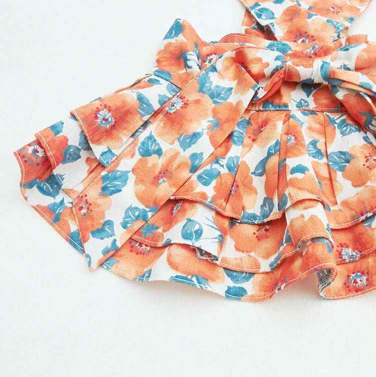 Vestito per cani "Fanny" con gonnellina e fiocco sul dorso | DogModa by Dog Moda