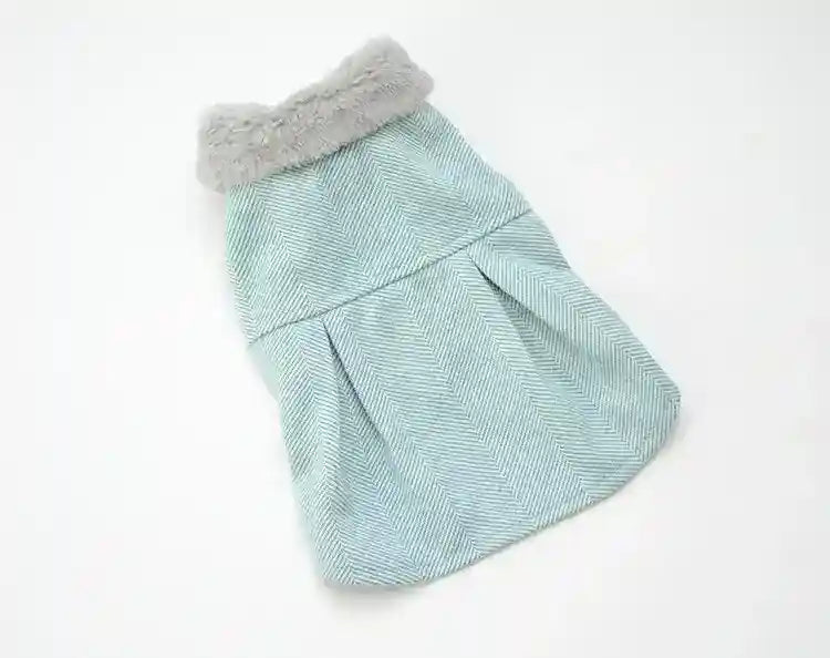 Cappottino Smanicato Vogue Pup - Righe e Pile Caldo by Dog Moda