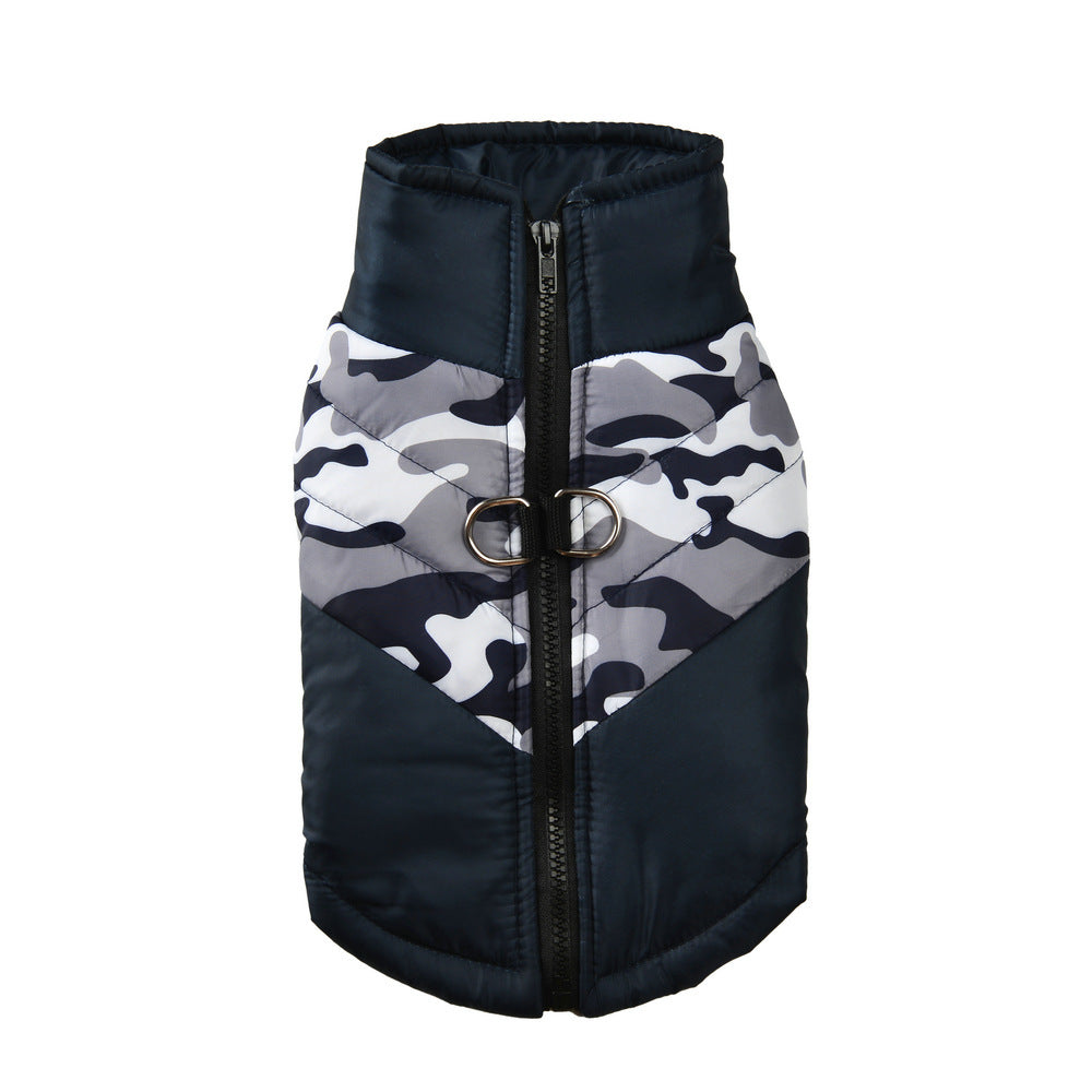 Cappotto per Cani Smanicato "Dodge" con Anello Pettorina e Zip