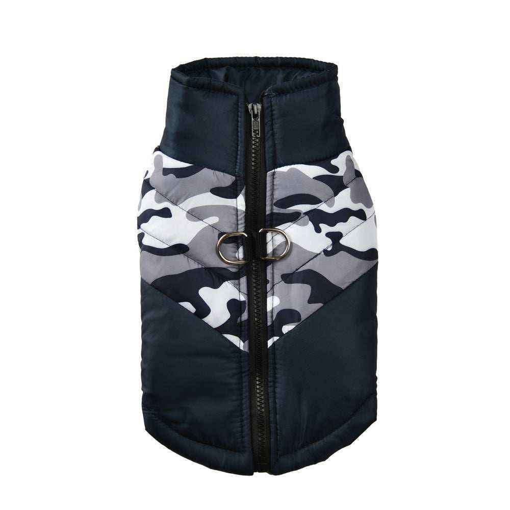 Cappotto per Cani Smanicato "Dodge" con Anello Pettorina e Zip by Dog Moda
