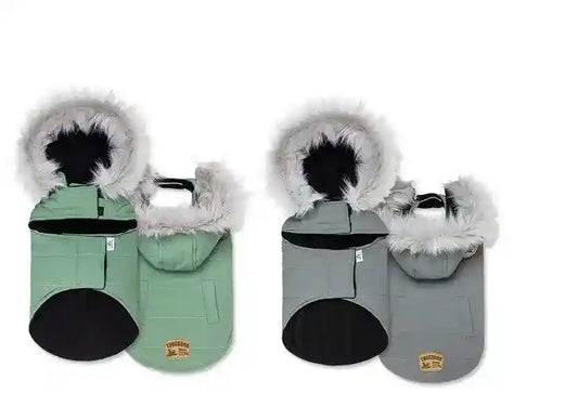 Cappottino per cani imbottito in pile con cappuccio TouchDog by Dog Moda