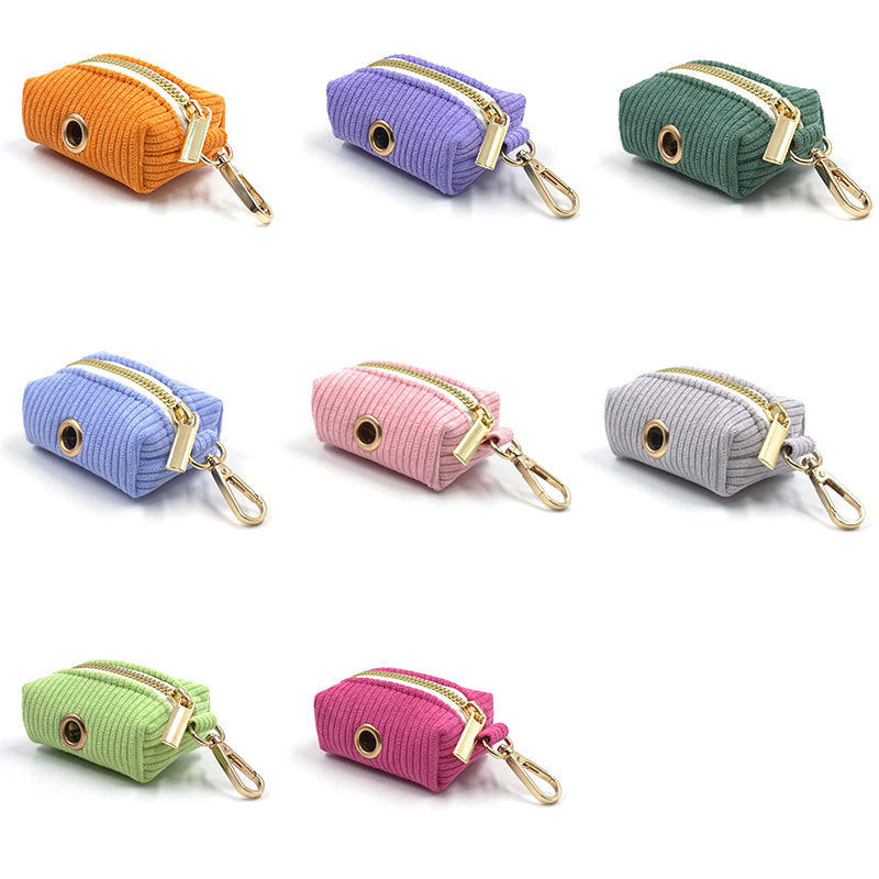 Velvet Pet Poop Bag Holder - Elegance and Practicality for Walks
