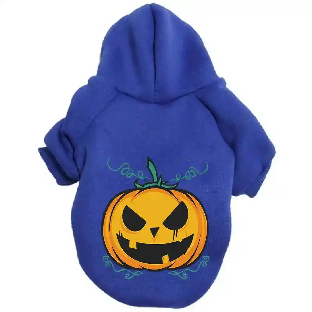 Felpa per cani con cappuccio "Zucca di Halloween" by Dog Moda
