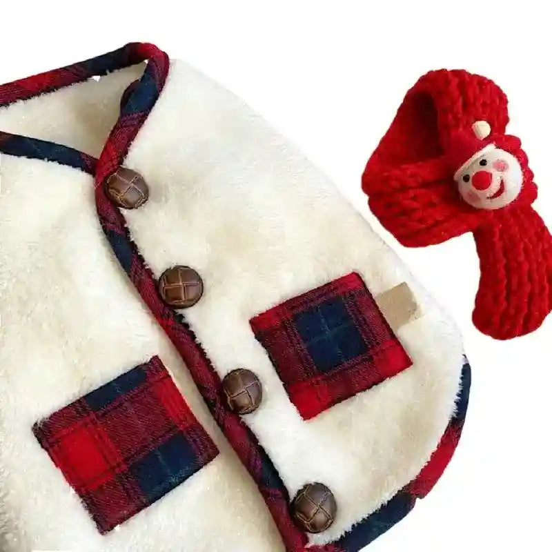 For Autumn And Winter, Puppies, Two-legged Vests, Small And Medium-sized Dogs, Fleece Jackets, Cat Coats, Scarves, Pet Clothes by Dog Moda