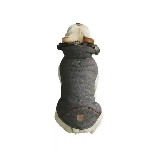 Cappottino Bulldog "Boutique" con Colletto in Eco Pelliccia – Stile e Comfort by Dog Moda