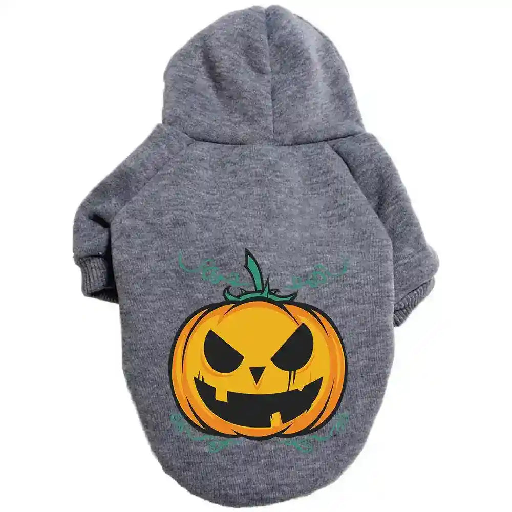 Felpa per cani con cappuccio "Zucca di Halloween" by Dog Moda