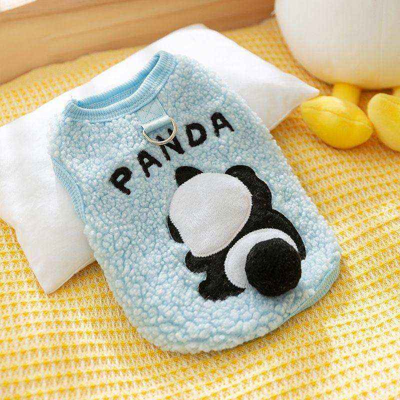 Gilet Feltro Cani Gatti - Panda Dinosauro Tigre Caldo by Dog Moda