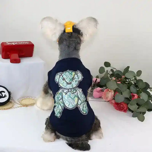 Maglietta per cani in cotone "Honey" by Dog Moda