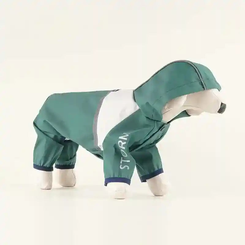 Impermeabile per Cani "STORM" - Protezione Completa con Cappuccio e Foro Pettorina by Dog Moda