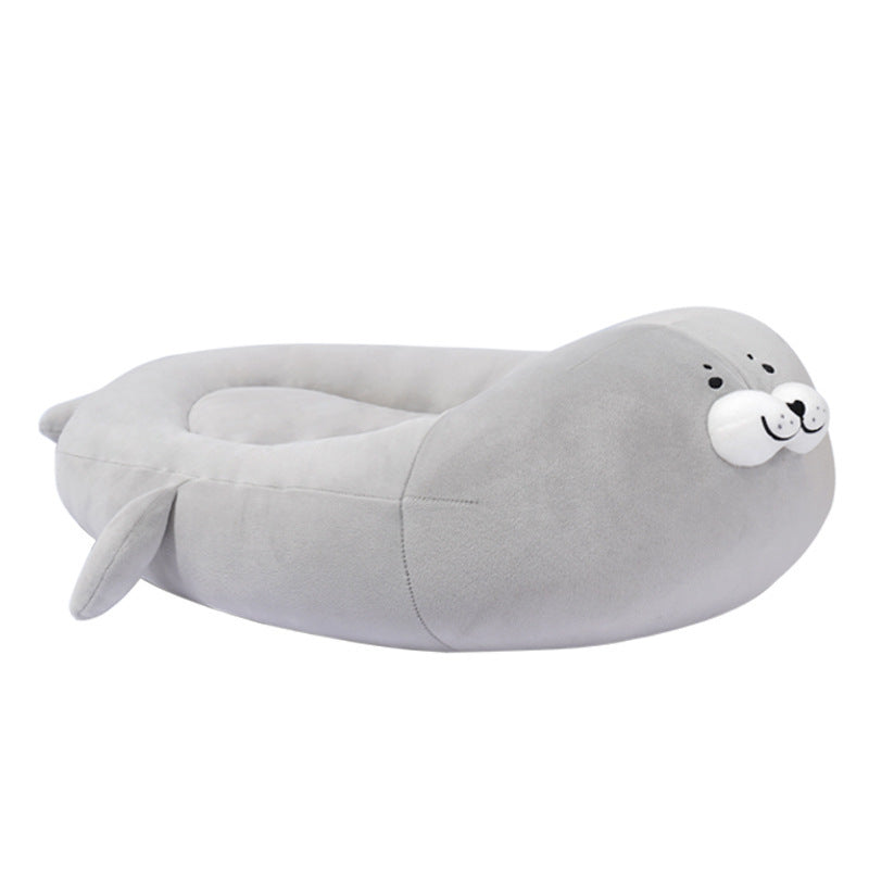 Cuccia per cani e gatti "Foca" rotonda con fondo antiscivolo