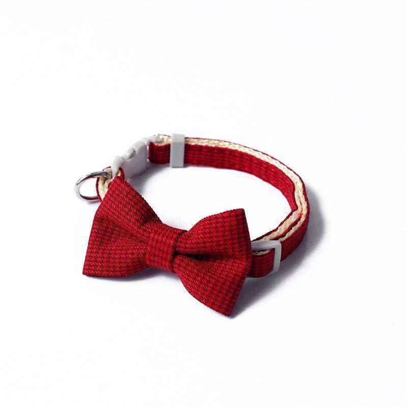 Collare Elegante per Cani con Fiocco – Regolabile in 4 Colori by Dog Moda