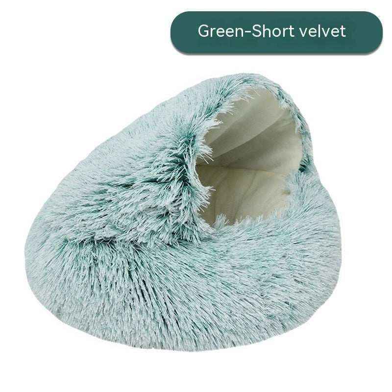 Cuccia per cani in pile con copertina - foto 7