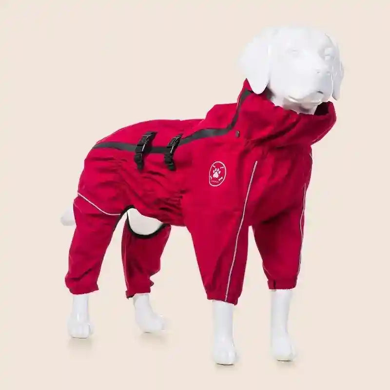 Impermeabile per cani grandi e medi con zip waterproof e maniche by Dog Moda