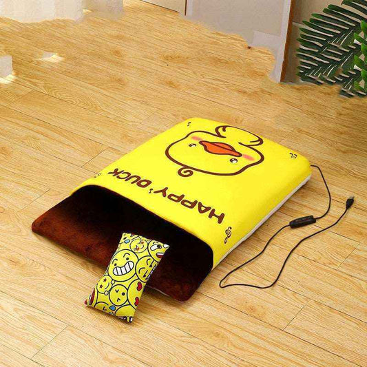 Cuccia Tonda Riscaldante per Cani e Gatti "Sunny" con USB