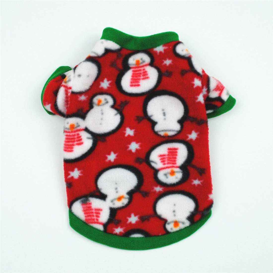 Maglia per Cani di Piccola Taglia in Caldo Pile con Fantasie Festive - Dog Moda