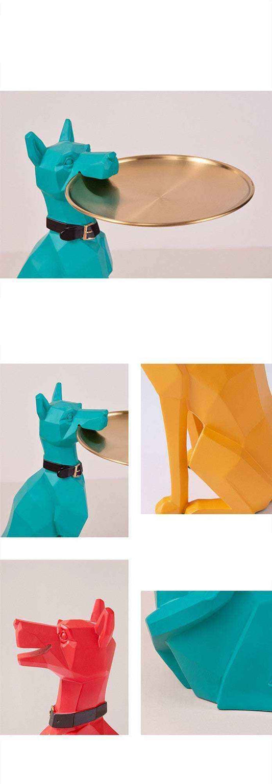 Svuotatasche Doberman in Resina – Decorazione Multifunzione