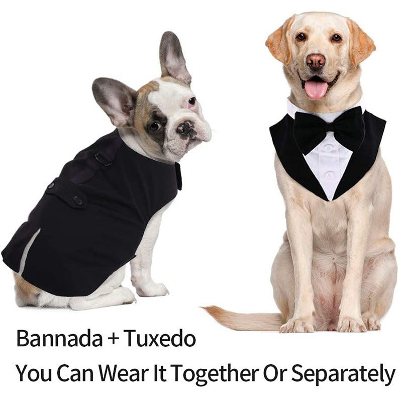 Smoking cerimonia per cani medi e grandi "Hugo Boss"