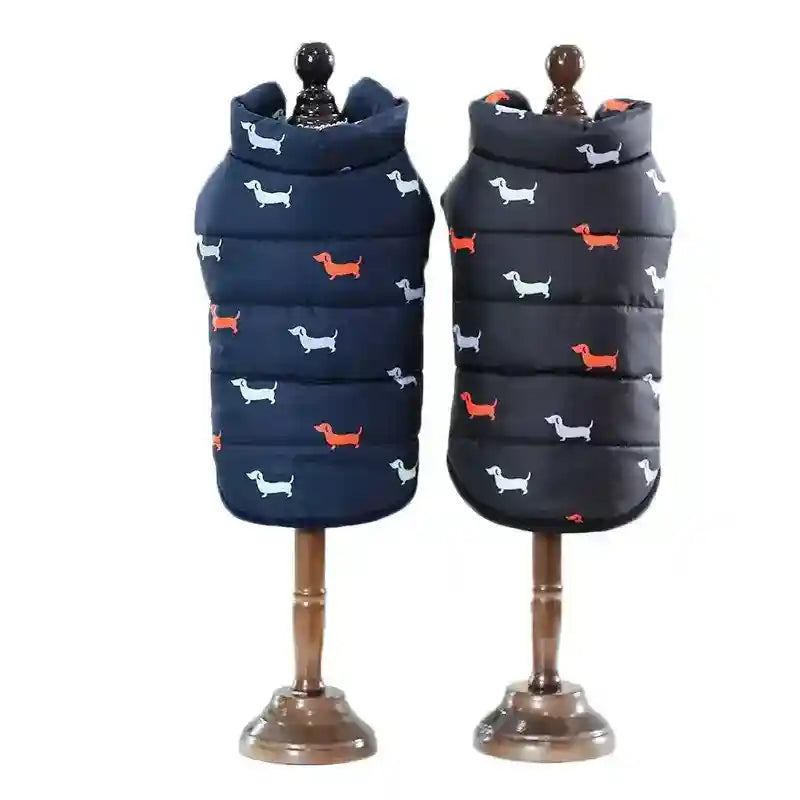 Capottino per cani smanicato fantasia "Bassotto" by Dog Moda