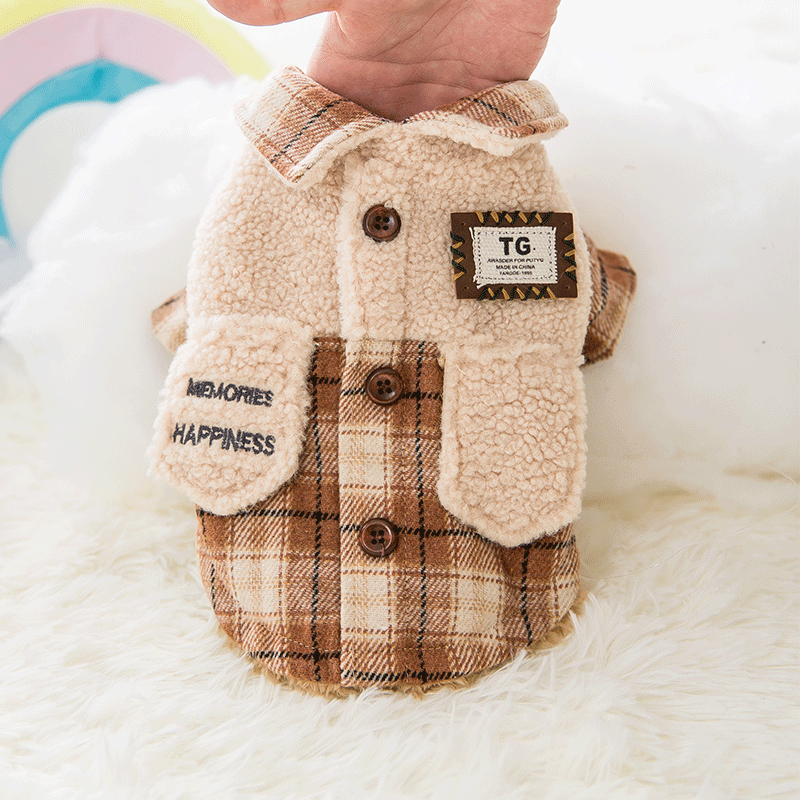 Cappotto Pile per Cani Invernale con Bottoni - Caldo by Dog Moda
