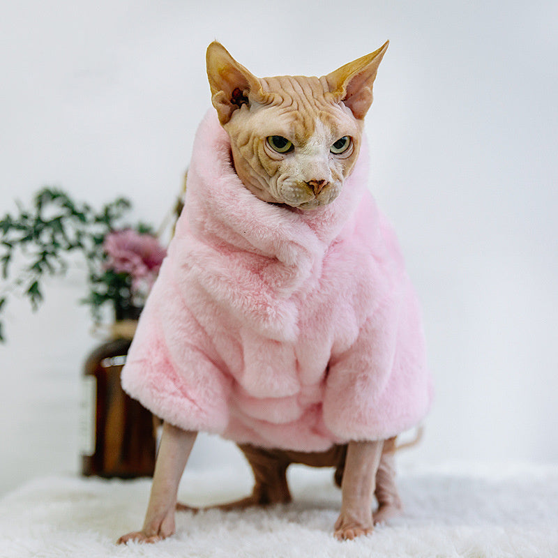 "McQueen" Faux Fur Coat for Cats - Warm and Elegant