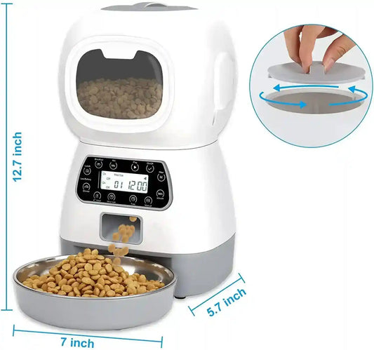 Distributore Automatico Cibo Cani Gatti - 3.5L WiFi by Dog Moda