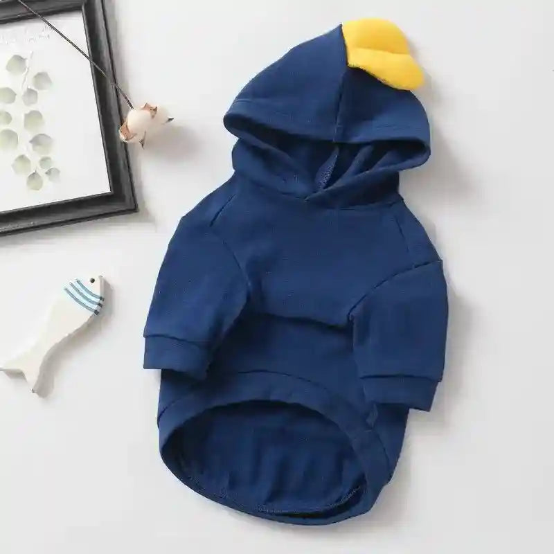 Felpa per cani con cappuccio "Duck" anche per Bulldog by Dog Moda