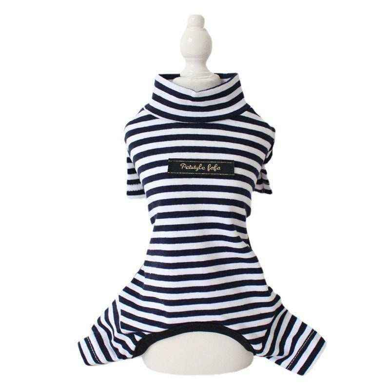 Tuta Pigiama per Cani a Righe con Quattro Zampine – Morbido Cotone by Dog Moda