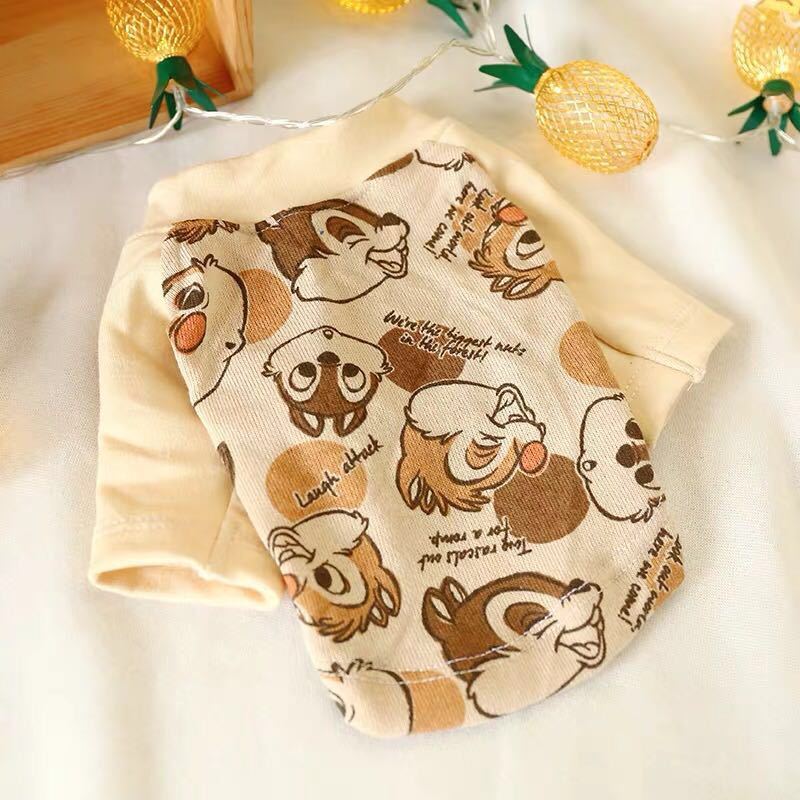 Chip and Dale Dog T-Shirt – Comfort and Fun for Your Little Four-Legged Friend