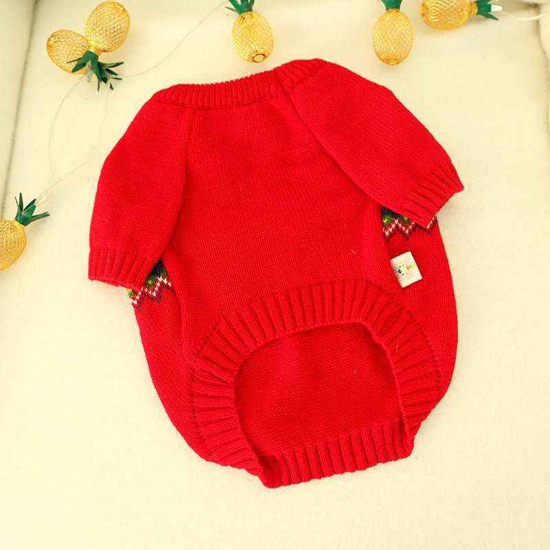 Maglione Natalizio per Cani con Babbo Natale 3D - Comfort e Festività per il Tuo Amico a Quattro Zampe by Dog Moda