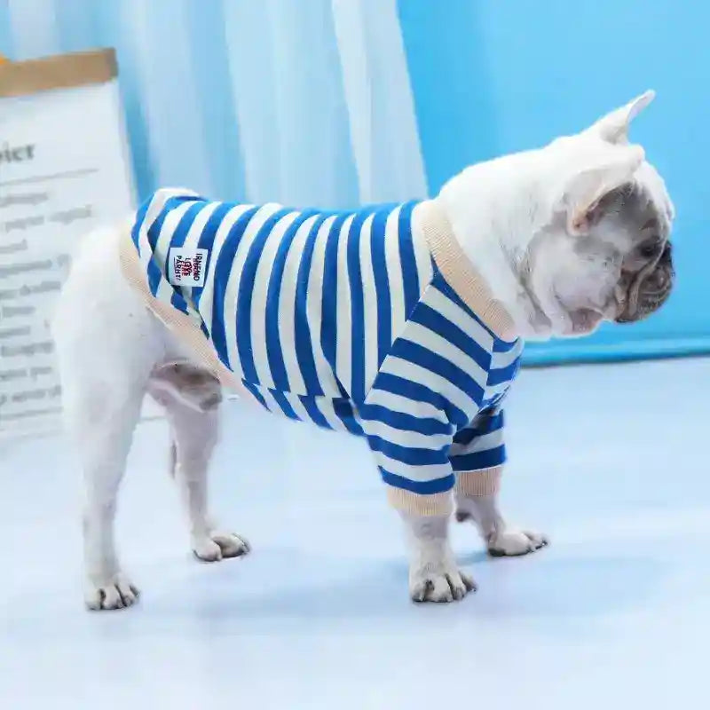 Tutina per cani e Bulldog a righe "Briciola" by Dog Moda