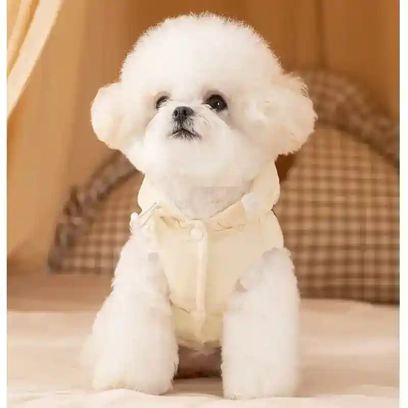 Cappotto Lucky Dog Smanicato con Cappuccio e Fiocco by Dog Moda