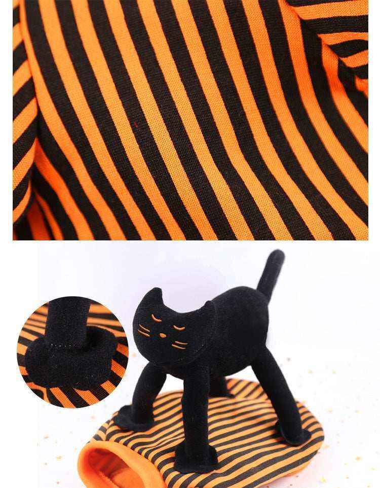 Costume per cani Halloween con gatto nero sulla schiena by Dog Moda