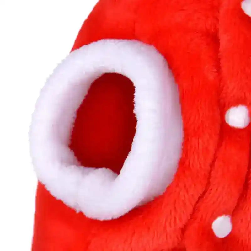 Cappottino di Natale per Barboncino con Cappuccio e Corna di Renna by Dog Moda