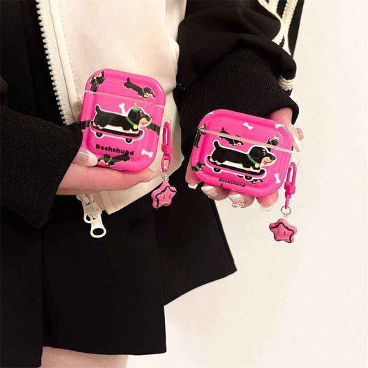 Cover AirPods TPU Fantasia Bassotto – Stile Cartoon Portatile by Dog Moda