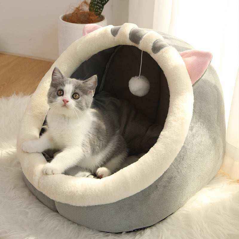 PetNest - Casetta Semichiusa per Cani e Gatti in Morbido Tessuto - Dog Moda