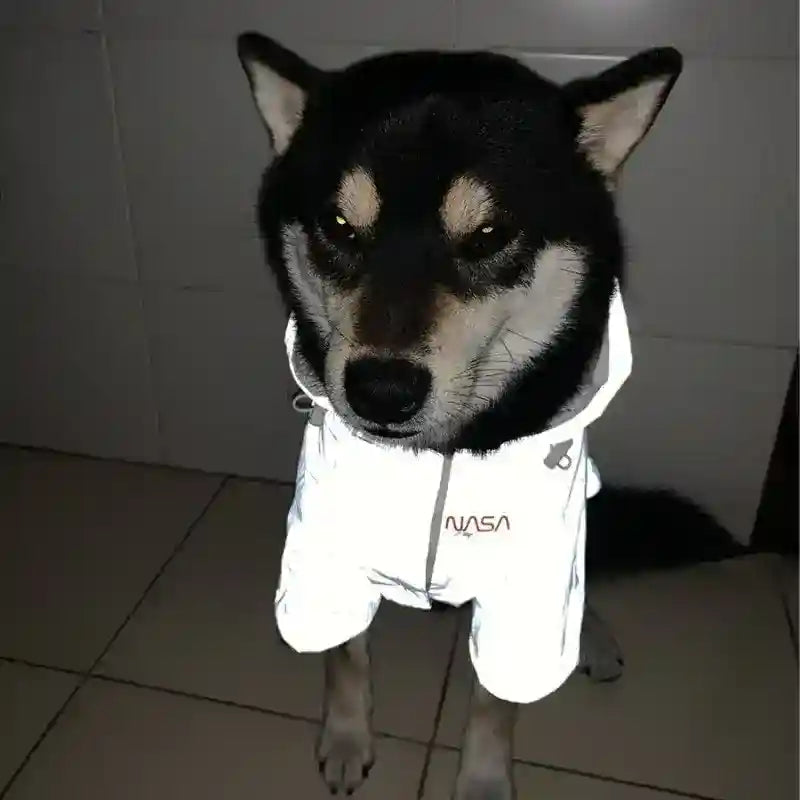 Impermeabile per cani riflettente "NASA" by Dog Moda