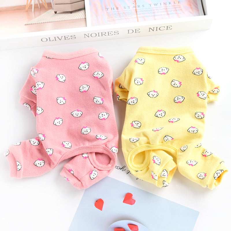 "Filo di Luna" Poodle Jumpsuit in Stretch Cotton
