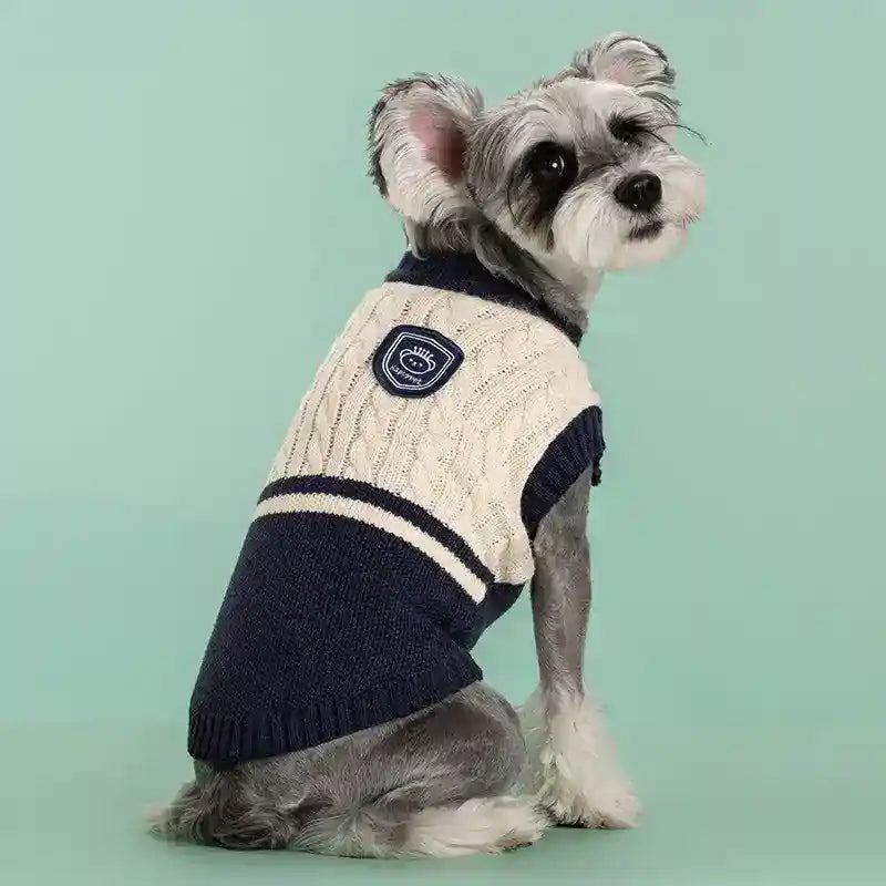 Maglione Beauty per Cani - Smanicato Intrecciato Traspirante by Dog Moda