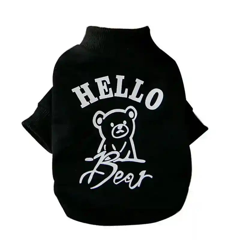 Felpa per cani "Ciao Orsetto!" – Stile e comfort per il tuo amico a quattro zampe by Dog Moda