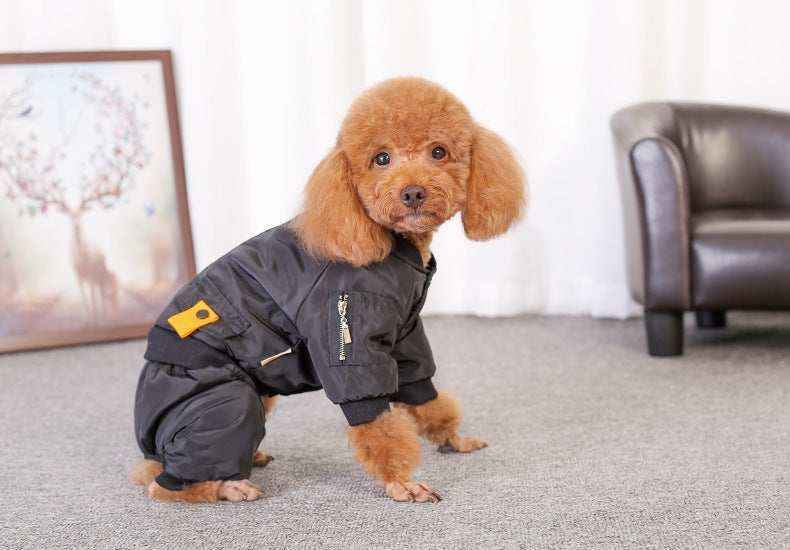 Cappotto Nero Quattro Zampe "Chicago Bulls" - Eleganza e Stile per il Tuo Cane by Dog Moda