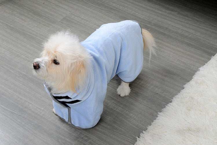 Absorbent and Soft Terry Bathrobe for Dogs and Cats